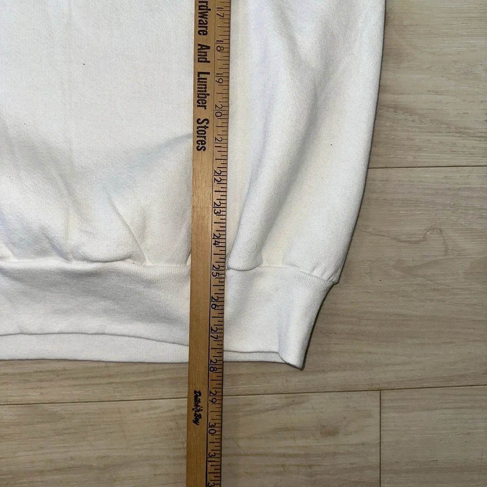 Vtg Marco Island Florida USA Crewneck‎ Sweater XL Graphic White Palm Tree Tropic